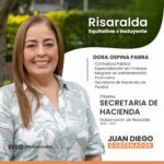 GOBERNADOR ELECTO JUAN DIEGO PATIÑO DESIGNA A LA NUEVA SECRETARIA DE HACIENDA DE RISARALDA. INFORMACIÓN SUMINISTRADA A WWW.NOTIEJE.COM, POR EL DEPARTAMENTO DE PRENSA DE JUAN DIEGO PATIÑO OCHOA NUEVO GOBERNADOR 2024-2027.